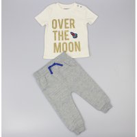 D32756: Baby Boys Over The Moon T-Shirt & Jog Pant Outfit  (6-24 Months)